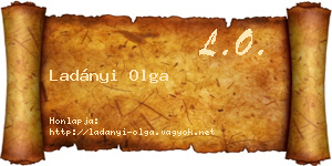 Ladányi Olga névjegykártya